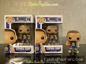 NBA Sports #19 Stephen Curry Vinyl Figure Bobblehead Vaulted Collectible With Protector Funko Pop Figure