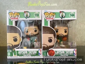 Bundle Funko Pop! Basketball #118 Jayson Tatum Vinyl Figure Bobblehead Vaulted Collectible With Protector Funko Pop Figure