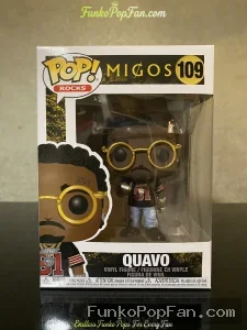 Rocks Migos #109 Quavo Vinyl Figure Bobblehead Vaulted Collectible With Protector Funko Pop Figure