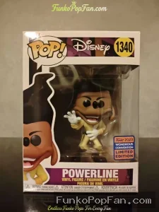 Disney Wondrous Convention #1340 Powerline (Limited Edition) Vinyl Figure Bobblehead Vaulted Collectible With Protector Funko Pop Figure