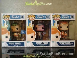 Bundle Funko Pop! Asia SE Freddy Funko as Pilot + as Flight Engineer + as The commander MMC Mission Control 1000 Vinyl Figure Bobblehead Vaulted Collectible With Protector Funko Pop Figure