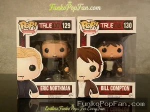 Television #129 Eric Northman / #130 Bill Compton Vinyl Figure Bobblehead Vaulted Collectible With Protector Funko Pop Figure