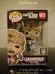 Movies The Texas Chainsaw Massacre #1673 Leatherface (SCARE FAIR) Vinyl Figure Bobblehead Vaulted Collectible With Protector Funko Pop Figure