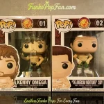 WWE Royal Rumble #01 Kenny Omega / "The American Nightmare" Cody #02 Vinyl Figure Bobblehead Vaulted Collectible With Protector Funko Pop Figure