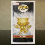 Funko Pop! Marvel Studios The First Ten Years #420 Rocket (Gold Chrome FYE Exclusive) Vinyl Figure B - Funko Pop Figure