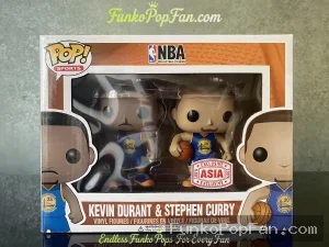 NBA Exclusive Asia #35 Kevin Durant / Stephen Curry #30 Vinyl Figure Bobblehead Vaulted Collectible With Protector Funko Pop Figure