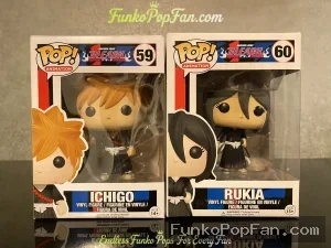 Animation Bleach #59 Ichigo / #60 Rukia Vinyl Figure Bobblehead Vaulted Collectible With Protector Funko Pop Figure
