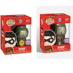 Lot of 2 Funko Pop! DC Heroes #377 Robin Chase + Robin Imperial Patina (2021 Summer Convention Limit - Funko Pop Figure