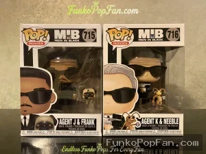 Movies Men in Black #715 Agent J & Frank / Agent K & Neeble #716 Vinyl Figure Bobblehead Vaulted Collectible With Protector Funko Pop Figure
