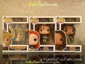 Bundle Funko Pop! Animation War of the Rohirrim #1835 Helm Hammerhand / Hera #1836 / Wulf #1837 Vinyl Figure Bobblehead Vaulted Collectible With Protector Funko Pop Figure