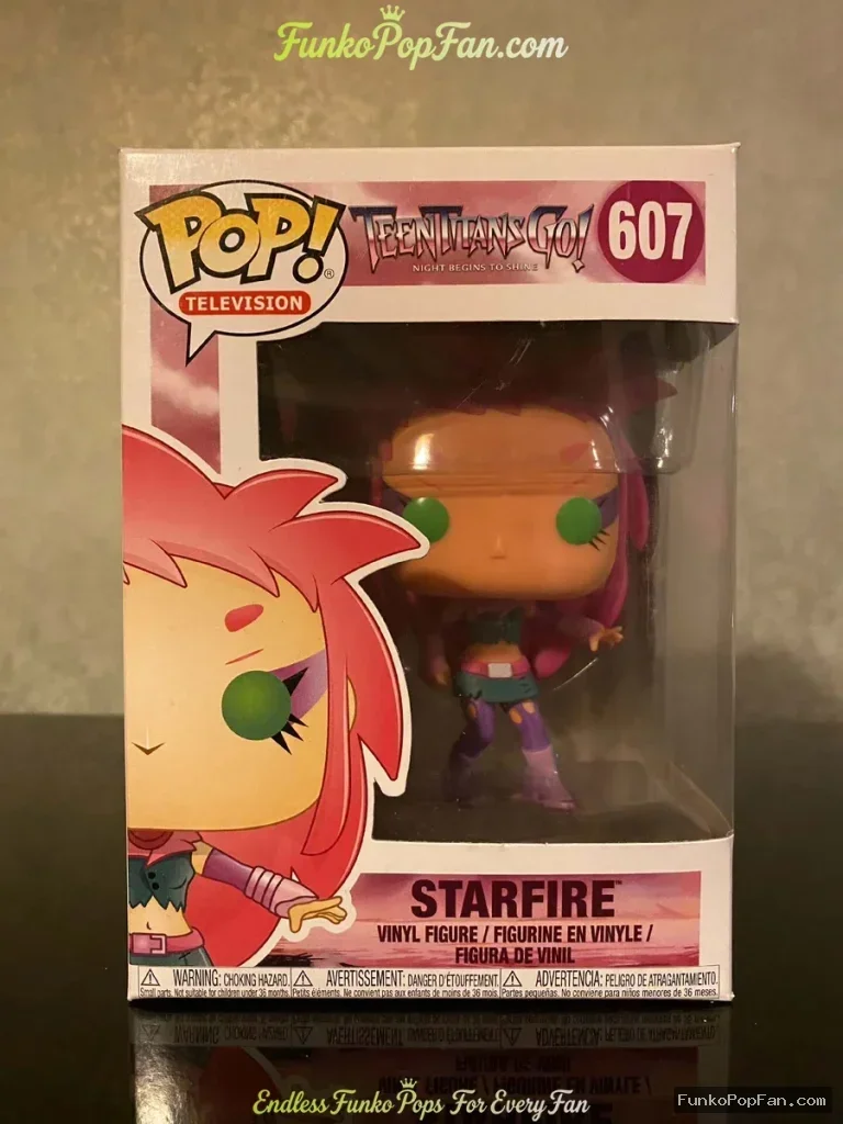 Television Teen Titans Go! #607 Starfire Vinyl Figure Bobblehead Vaulted Collectible With Protector Funko Pop Figure