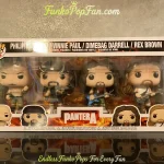 Bundle Funko Pop! Rocks Pantera #4 Philip Anselmo / Vinnie Paul / Dimebag Darrell / Rex Brown Vinyl Figure Bobblehead Vaulted Collectible With Protector Funko Pop Figure