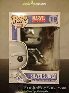 Marvel Universe #19 Silver Surfer (Fantastic Four) Vinyl Figure Bobblehead Vaulted Collectible With Protector Funko Pop Figure
