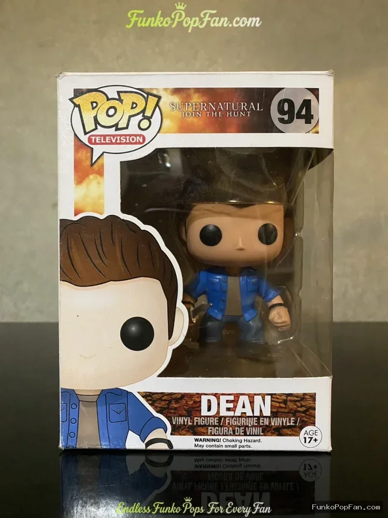 Television Supernatural #94 Dean Vinyl Figure Bobblehead Vaulted Collectible With Protector Funko Pop Figure