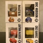 Bundle Funko Pop Cars #129 Mater (Doc Hudson #130 Lightning McQueen #282 Cruz Ramirez #284) Vinyl Fi - Funko Pop Figure