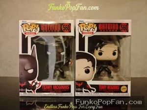 Bundle Funko Pop Heroes Batman Beyond #560 Terry McGinnis (Common + Chase) Vinyl Figure Bobblehead Vaulted Collectible With Protector Funko Pop Figure