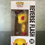 Funko Pop! DC Heroes #39 Reverse Flash Vinyl Figure Bobblehead Vaulted Collectible With Protector - Funko Pop Figure