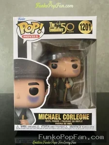Movies The Godfather 50 Years #1201 Michael Corleone Vinyl Figure Bobblehead Vaulted Collectible With Protector Funko Pop Figure