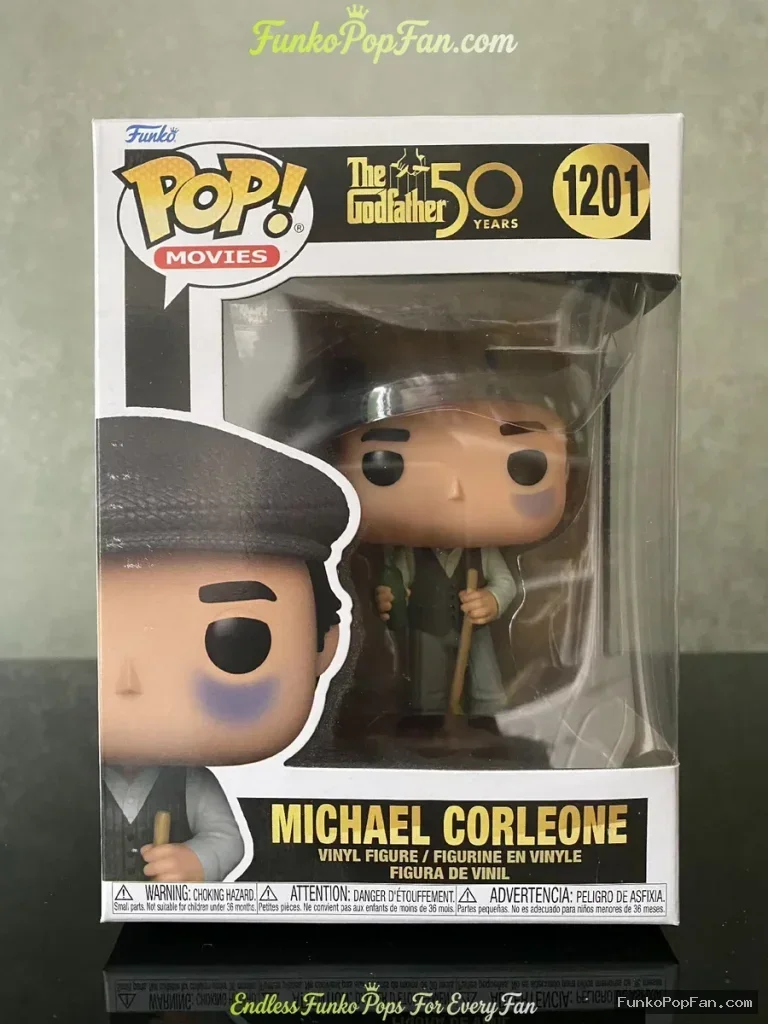 Movies The Godfather 50 Years #1201 Michael Corleone Vinyl Figure Bobblehead Vaulted Collectible With Protector Funko Pop Figure