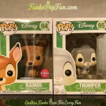 Bundle Funko Pop! Disney Bambi #94 Bambi (Flocked) Vinyl Figure Bobblehead Vaulted Collectible With Protector Funko Pop Figure