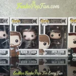Bundle Funko Pop! Game of Thrones Jon Snow #07 / Robb Stark #08 / Arya Stark #09 / Sansa Stark #28 Vinyl Figure Bobblehead Vaulted Collectible With Protector Funko Pop Figure
