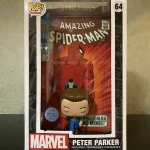 Marvel Comic Covers Amazing Spider-Man #64 Peter Parker (Target Exclusive) Vinyl Figure Bobblehead Vaulted Collectible With Protector Funko Pop Figure