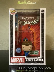 Marvel Comic Covers Amazing Spider-Man #64 Peter Parker (Target Exclusive) Vinyl Figure Bobblehead Vaulted Collectible With Protector Funko Pop Figure