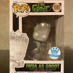 Funko Pop! Marvel I Am Groot #1197 Iwua As Groot (Translucent Funko Exclusive) Vinyl Figure Bobblehe - Funko Pop Figure