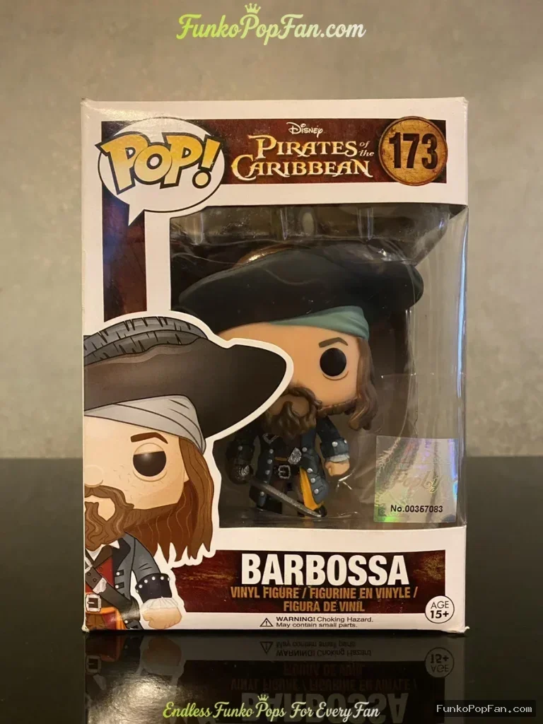 Funko Pop Disney Pirates of the Caribbean #173 Barbossa Vinyl Figure Bobblehead Vaulted Collectible  - Funko Pop Figure