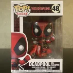 Funko Pop! Rides Marvel #48 Deadpool on Scooter Vinyl Figure Bobblehead Vaulted Collectible With Pro - Funko Pop Figure