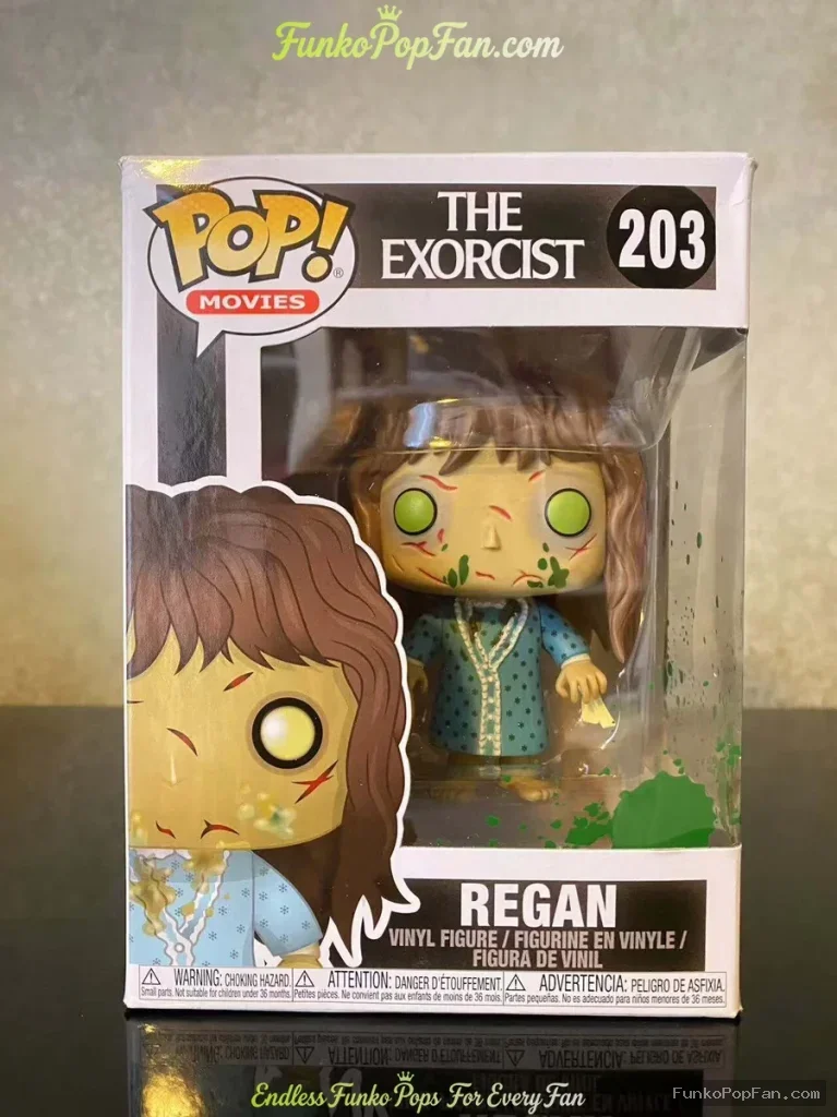 Funko Pop! Movies The Exorcist #203 Regan Vinyl Figure Bobblehead Vaulted Collectible With Protector - Funko Pop Figure