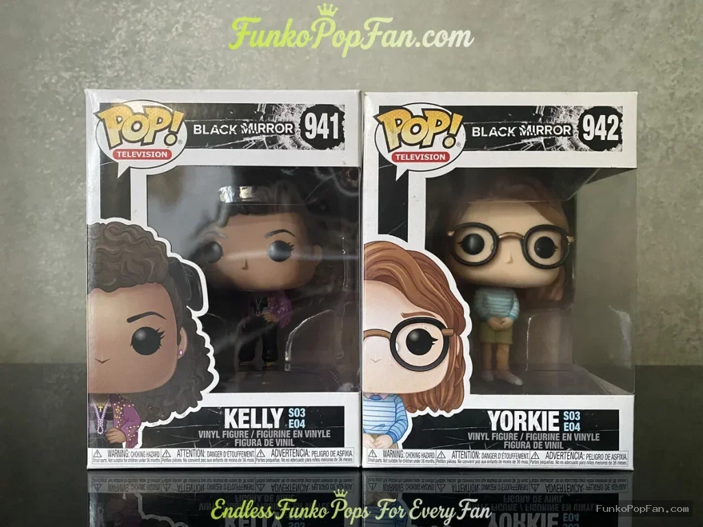 Bundle Funko Pop! Television Black Mirror #941 Kelly / #942 Yorkie Vinyl Figure Bobblehead Vaulted C - Funko Pop Figure