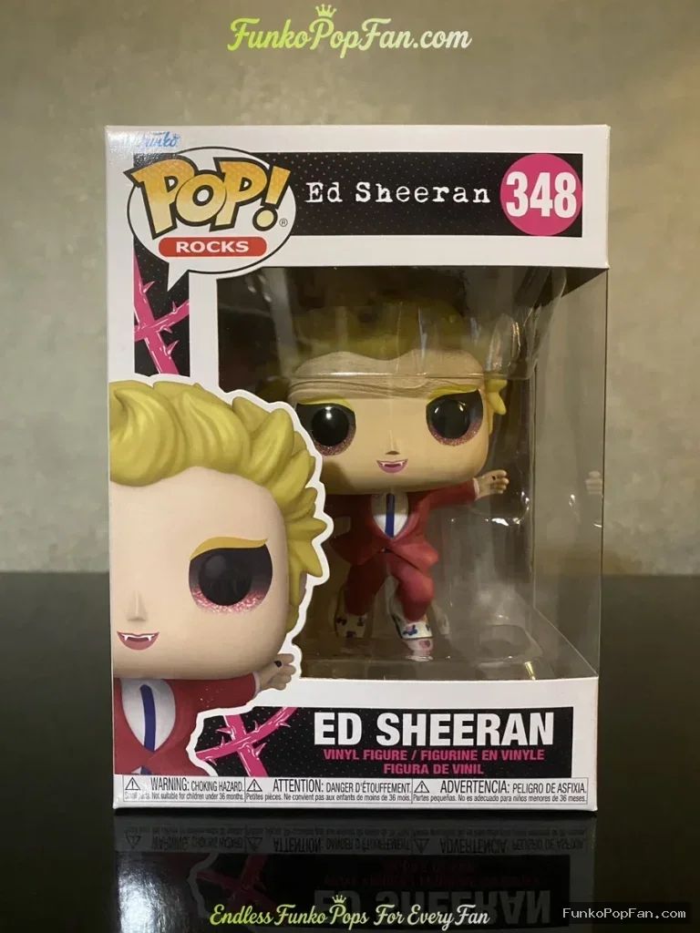 Funko Pop! Rocks #348 Ed Sheeran Vinyl Figure Bobblehead Vaulted Collectible With Protector - Funko Pop Figure