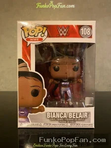 Funko Pop! WWE Bianca Belair #108 (Red Outfit) Vinyl Figure Bobblehead Vaulted Collectible With Prot - Funko Pop Figure