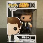 Funko Pop Star Wars #03 Han Solo Vinyl Figure Bobblehead Vaulted Collectible With Protector - Funko Pop Figure