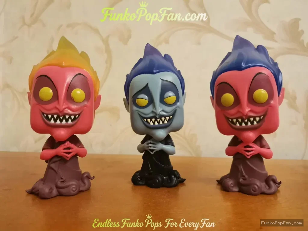 Bundle Funko Pop Disney Villains #1142 Hades (Red) #785 Hades (Blue) Vinyl Figure Bobblehead Vaulted - Funko Pop Figure