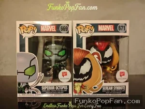 Bundle Funko Pop! Marvel #669 Superior Octopus (Walgreens Exclusive) / #671 Scream Symbiote (Walgree - Funko Pop Figure