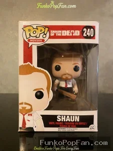 Funko Pop! Movies Shaun of the Dead Shaun #240 Vinyl Figure Bobblehead Vaulted Collectible With Prot - Funko Pop Figure