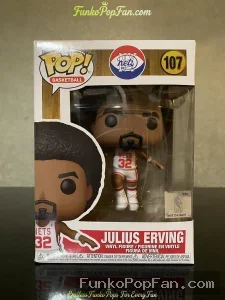 Funko Pop! Basketball #107 Julius Erving Vinyl Figure Bobblehead Vaulted Collectible With Protector - Funko Pop Figure