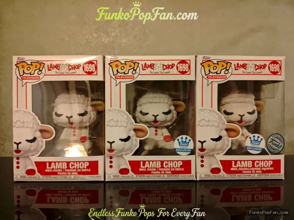 Bundle Funko Pop 3X Television #1698 Lamb Chop's Play Along Vinyl Figure Bobblehead Vaulted Collecti - Funko Pop Figure