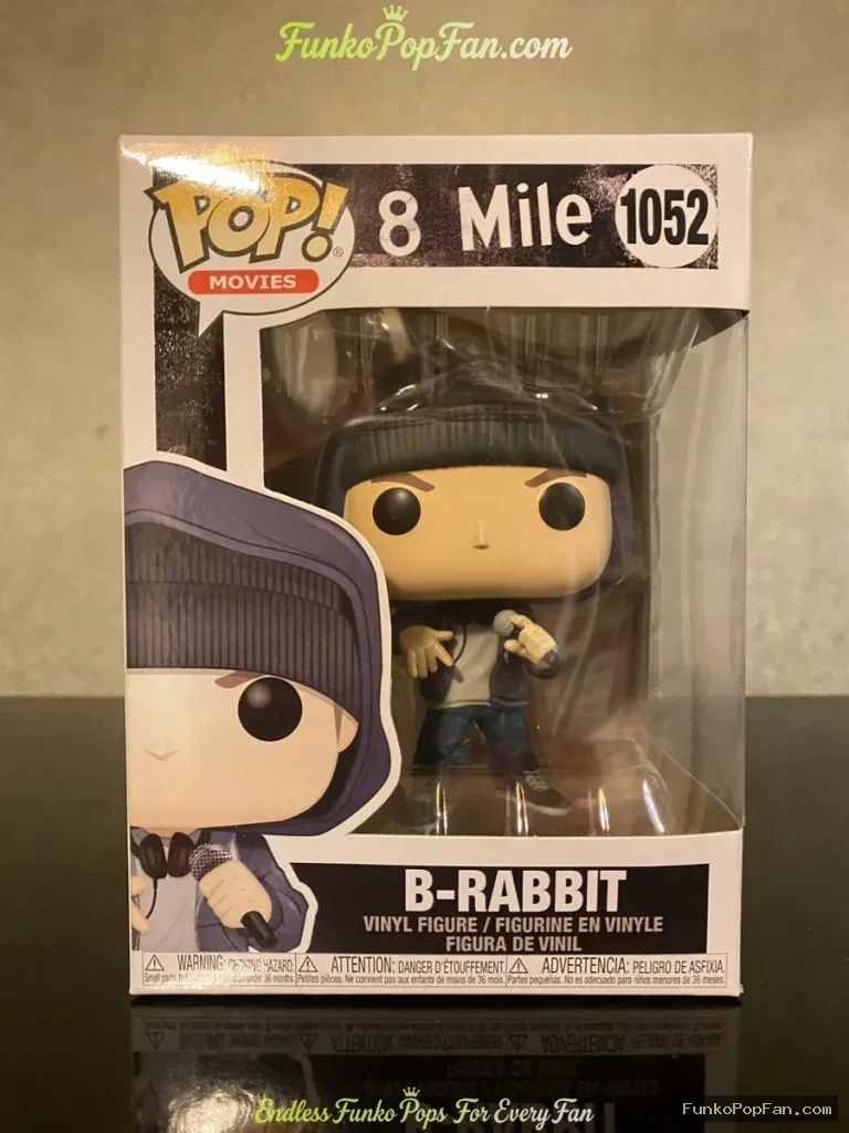Funko Pop! Movies #1052 8-Mile 8 Mile B-Rabbit Eminem Vinyl Figure Bobblehead Vaulted Collectible Wi - Funko Pop Figure