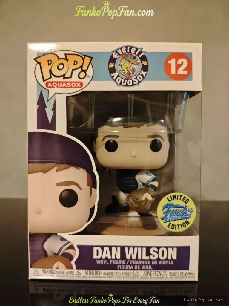 Funko Pop! Sports MLB #12 Dan Wilson (Everett Aquasox Limited Edition) Vinyl Figure Bobblehead Vault - Funko Pop Figure