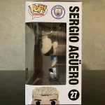 Funko Pop Football Manchester City #27 Sergio Aguero Vinyl Figure Bobblehead Vaulted Collectible Wit - Funko Pop Figure
