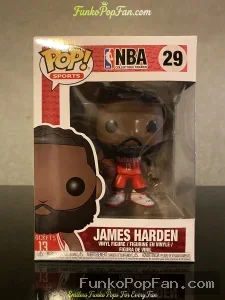 Funko Pop Sports NBA #29 James Harden (Houston Rockets Red Jersey) Vinyl Figure Bobblehead Vaulted C - Funko Pop Figure