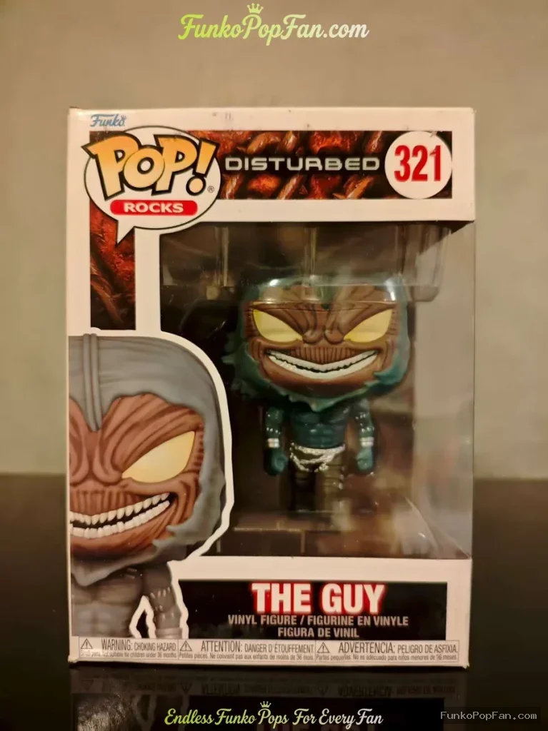 Funko Pop! Rocks Disturbed #321 The Guy Vinyl Figure Bobblehead Vaulted Collectible With Protector - Funko Pop Figure
