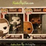 Bundle Funko Pop Rocks Slipknot #378 Jim Root / #379 Michael Pfaff Vinyl Figure Bobblehead Vaulted C - Funko Pop Figure
