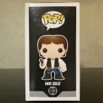 Funko Pop Star Wars #03 Han Solo Vinyl Figure Bobblehead Vaulted Collectible With Protector - Funko Pop Figure
