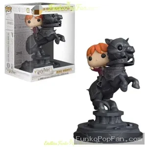 Funko Pop! Harry Potter Ron Weasley Riding Chess Piece #82 Movie Moments Vinyl Figure Bobblehead Vau - Funko Pop Figure