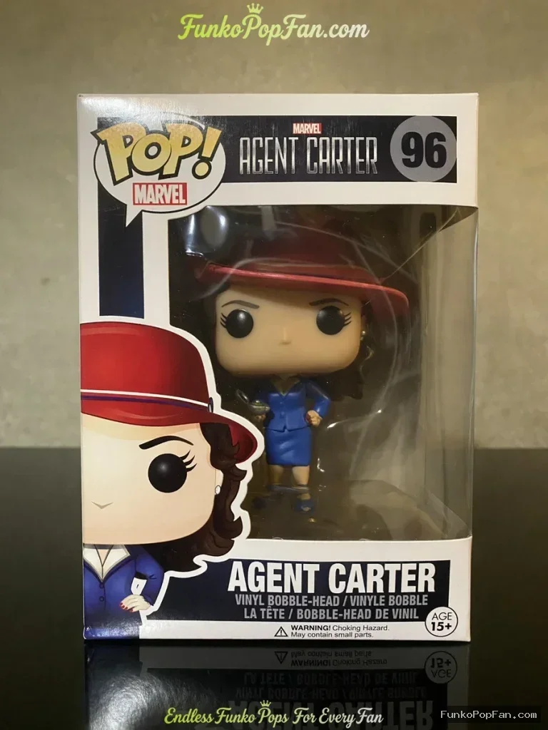 Funko Pop! Marvel Agent Carter #96 Vinyl Figure Bobblehead Vaulted Collectible With Protector - Funko Pop Figure