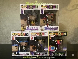 Bundle Funko Pop! Rocks #53 Jimi Hendrix / #54 Jimi Hendrix / #244 Jimi Hendrix / #311 Jimi Hendrix  - Funko Pop Figure